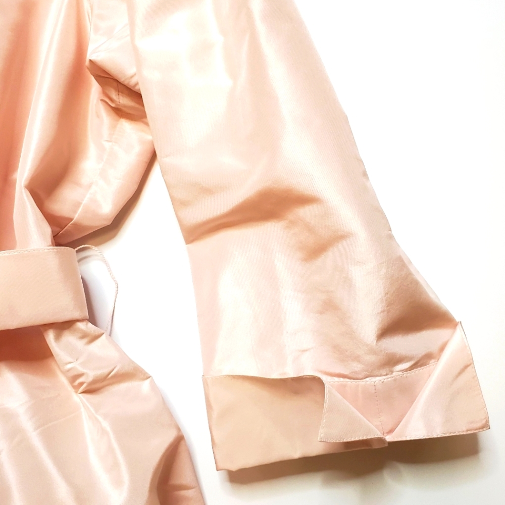 LAFAYETTE 148 Silk Taffeta Ruffled Collar Tie Waist Blouse Sz20 - Picture 4 of 8